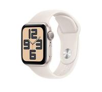 Apple Watch SE GPS + Cellular 40mm Starlight Aluminium Case w/ Starlight Sport Band - S/M