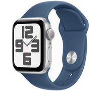 Apple Watch SE GPS 40mm Silver Aluminium Sport Band S/M MXEC3 - Unisex - 40 mm - Smartwatch - Quartz with charger Black 38/40/41 mm