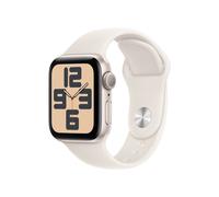 Apple Watch SE GPS + Cellular 40mm Starlight Aluminium Case w/ Starlight Sport Band - S/M