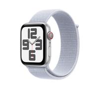 Apple Watch SE - GPS - 44 mm - Silver Aluminium Case w/ Blue Cloud Sport Loop