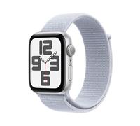 Apple Watch SE GPS 44mm Silver Aluminium Case with Blue Cloud Sport Loop