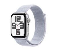 Apple Watch SE GPS 44mm Silver Aluminium Case with Blue Cloud Sport Loop