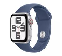 Apple Watch SE (GPS + Cellular) 2nd Gen - Silver Aluminium - Denim Sport Band - 44mm (M/L)