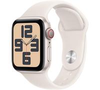 Apple Watch SE (GPS + Cellular) 2nd Gen - starlight aluminium - starlight sport band - 44mm (S/M)