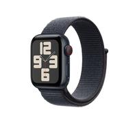 Apple Watch SE (2nd Gen), 40mm, Midnight Aluminium Case, GPS + Cellular [2024] - Ink Sport Loop, Black