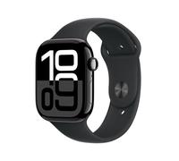APPLE Watch Series 10 Cellular - 46 mm Jet Black Aluminium Case with Black Sport Band, S/M, Black