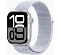Apple Watch Series 10 GPS 42mm Silver Aluminium Case with Blue Cloud Sport Loop