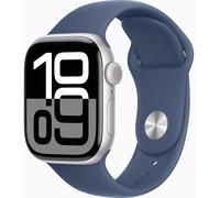 Apple Watch Series 10 Cellular 46mm Silver Aluminium Case Sports Band S/M