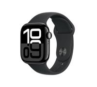 Apple Watch Series 10 GPS 42mm Jet Black Aluminium Case with Black Spo
