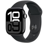 Apple Watch Series 10 GPS 42mm Jet Black Aluminium Sport Band M/L MWWF3 - Unisex - 42 mm - Smartwatch - Quartz with charger Black 42/44/45/49 mm
