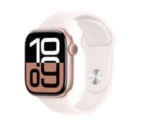 Apple Watch Series 10 GPS 42mm Rose Gold Aluminium Case with Light Blush Sport Band - S/M