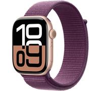 Apple Watch Series 10 - GPS - 42mm - Rose Gold Aluminium Case w/ Plum Sport Loop