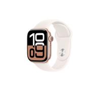 Apple Watch Series 10 GPS 42mm Rose Gold Aluminium Case with Light Blush Sport Band - S/M