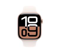 Apple Watch Series 10 GPS 46mm Rose Gold Aluminium Case with Light Blush Sport Band - S/M