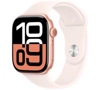 Apple Watch Series 10 GPS 46mm Rose Gold Aluminium Sport Band S/M MWWT3 - Unisex - 46 mm - Smartwatch - Quartz with charger Black 42/44/45/49 mm
