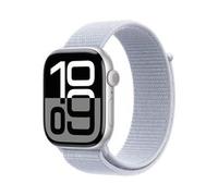 Apple Watch Series 10 GPS 46mm Silver Aluminium Case with Blue Cloud Sport Loop