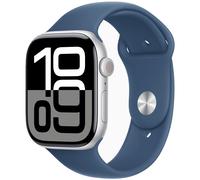 Apple Watch Series 10 GPS 46mm Silver Aluminium Sport Band M/L MWWM3 - Unisex - 46 mm - Smartwatch - Quartz with charger Black 42/44/45/49 mm