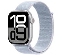Apple Watch Series 10 GPS 46mm Silver Aluminium Sport Loop MWWN3 - Unisex - 46 mm - Smartwatch - Quartz with charger Black 42/44/45/49 mm