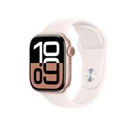 Apple Watch Series 10 GPS + Cellular 42mm Rose Gold Aluminium Case with Light Blush Sport Band - M/L