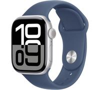 Apple Watch Series 10 GPS + Cellular 42mm - Silver AluminiuApple Watch Series 10 GPS + Cellular 42mm - Silver Aluminium Case with Denim Sport Band (S/M)m Case with Denim Sport Band (S/M)