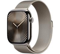 Apple Watch Series 10 GPS + Cellular 46mm - Natural Titanium Case, Natural Milanese Loop S/M, ECG & Always-On Retina Display, New