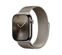 Apple Watch Series 10 GPS + Cellular 46mm Natural Titanium Case with Natural Milanese Loop - S/M