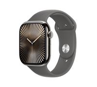 Apple Watch Series 10 GPS + Cellular, 46mm, Titanium Case, Sport Band