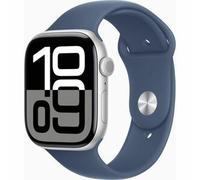 Apple Watch Series 10 Gps + Cellular 46Mm Silver Aluminium Case With Denim Sport