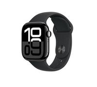 Apple Watch Series 10 (Gps), Jet Black Aluminium Case With Black Sport Band - 46Mm Black