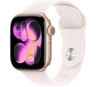 APPLE Watch Series 11 - 42 mm Rose Gold Aluminium Case with Light Blush Sport Band, S/M, Gold,Pink