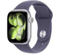 Apple Watch Series 11, 42mm, Silver Aluminium Case, GPS [2025] - Purple Fog Sport Band - S/M, Purple