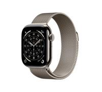 Apple Watch Series 11, 42mm, Natural Titanium Case, GPS + Cellular [2025] - Natural Milanese Loop