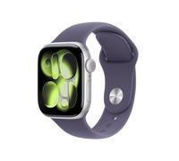 Apple Watch Series 11, 42mm, Silver Aluminium Case, GPS [2025] - Purple Fog Sport Band - S/M, Purple