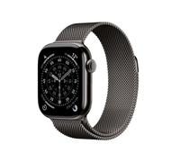 Apple Watch Series 11, 42mm, Slate Titanium Case, GPS + Cellular [2025] - Slate Milanese Loop