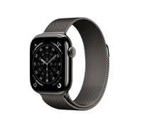 Apple Watch Series 11, 42mm, Slate Titanium Case, GPS + Cellular [2025] - Slate Milanese Loop, Grey