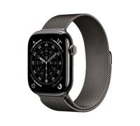 Apple Watch Series 11, 46mm, Slate Titanium Case, GPS + Cellular [2025] - Slate Milanese Loop - S/M