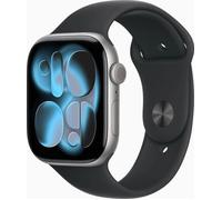 Apple Watch Series 11 Aluminium 46 mm (2025) | GPS | Space Grey | Sport Band M/L | Black