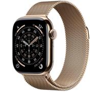 APPLE Watch Series 11 Cellular - 42 mm Gold Titanium Case with Gold Milanese Loop, Gold