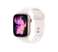 Apple Watch Series 11 GPS 42mm Smartwatch with Rose Gold Aluminium Case with Light Blush Sport Band S/M. Sleep Score, Fitness Tracker, Health Monitoring, Always-On Display, Water Resistant