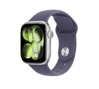 Apple Watch Series 11 (GPS) & 42mm & Silver Aluminium Case with Purple Fog Sport Band, Silver, Men Ilver