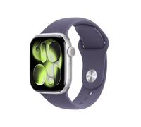 Apple Watch Series 11 GPS 42mm Smartwatch with Silver Aluminium Case with Purple Fog Sport Band S/M. Sleep Score, Fitness Tracker, Health Monitoring, Always-On Display, Water Resistant