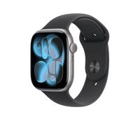 Apple Watch Series 11 GPS 46mm Smartwatch with Silver Aluminium Case with Purple Fog Sport Band M/L. Sleep Score, Fitness Tracker, Health Monitoring, Always-On Display, Water Resistant