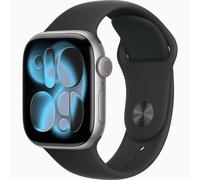 Apple Watch Series 11 GPS 46mm Space Grey Aluminium MEV44 M/L Black Sport Band