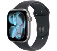 Apple Watch Series 11 GPS+Cell 46mm Black Sport Band - M/L