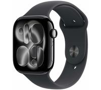 Apple Watch Series 11 GPS+Cell 46mm Black Sport Band - S/M