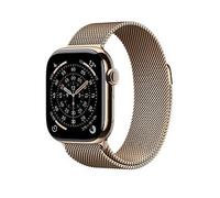 Apple Watch Series 11 (Gps + Cellular, 2025) 42Mm Gold Titanium Case With Gold Milanese Loop Gold Titanium