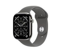 Apple Watch Series 11 (Gps + Cellular, 2025) 42Mm Natural Titanium Case With Stone Grey Sport Band Natural Titanium