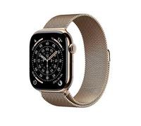Apple Watch Series 11 (Gps + Cellular, 2025) 46Mm Gold Titanium Case With Gold Milanese Loop Gold Titanium