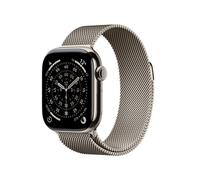 Apple Watch Series 11 GPS + Cellular 42mm Natural Titanium Case with Natural Milanese Loop