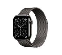 Apple Watch Series 11 GPS + Cellular 42mm Slate Titanium Case with Slate Milanes